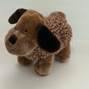Little Miracles Sweet Snoodles Puppy Dog Plush Brown Nubby Stuffed Animal 8 Inch